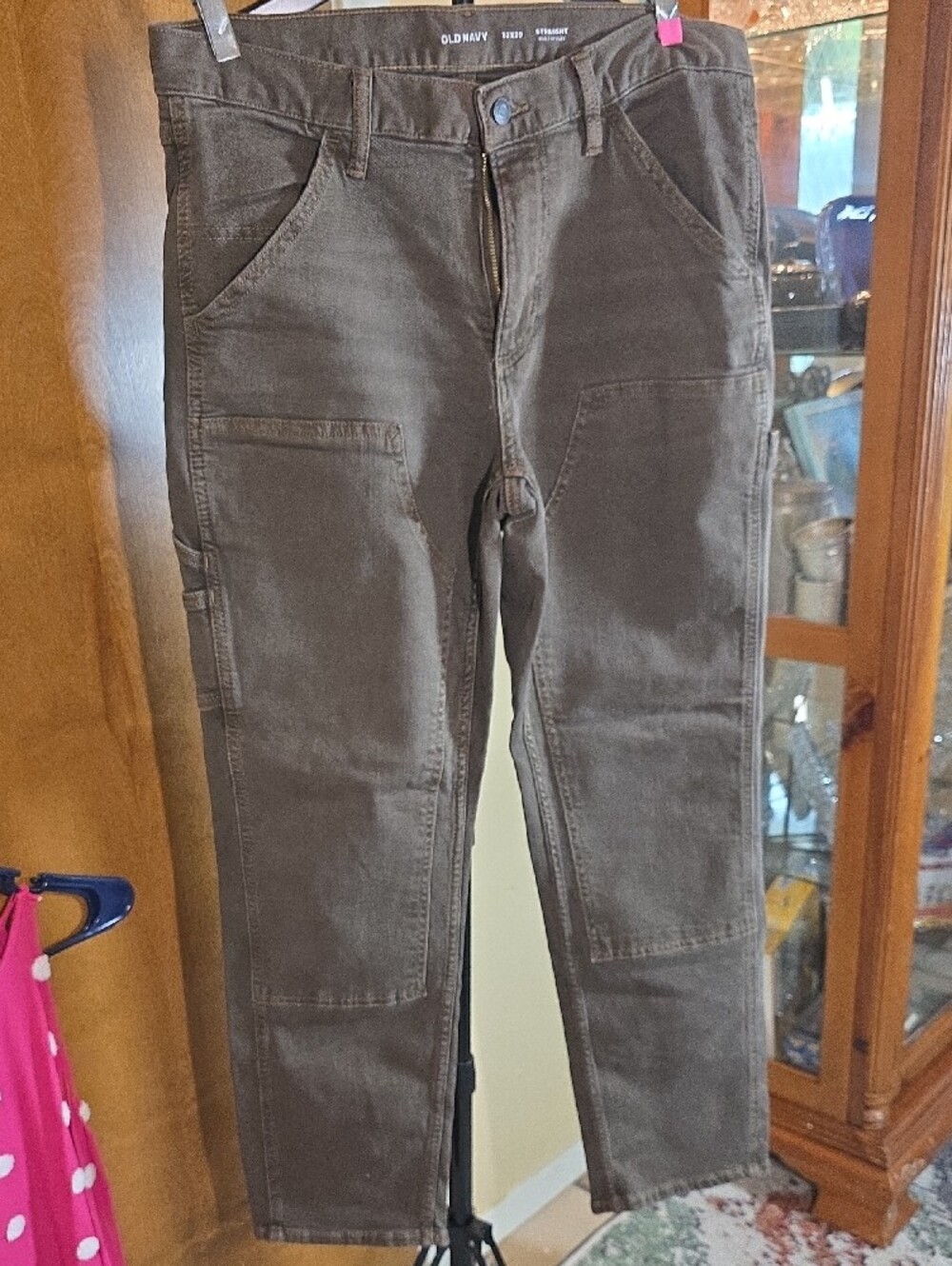 Old Navy Utility Pants LOT OF 2 ,  Size 32 x30 Straight Flex Like New Mens Jeans - Picture 4 of 9